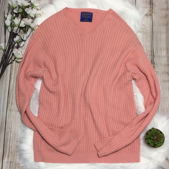 Pendleton Other - Pendleton | Men's Pink Knit  V-Neck Sweater